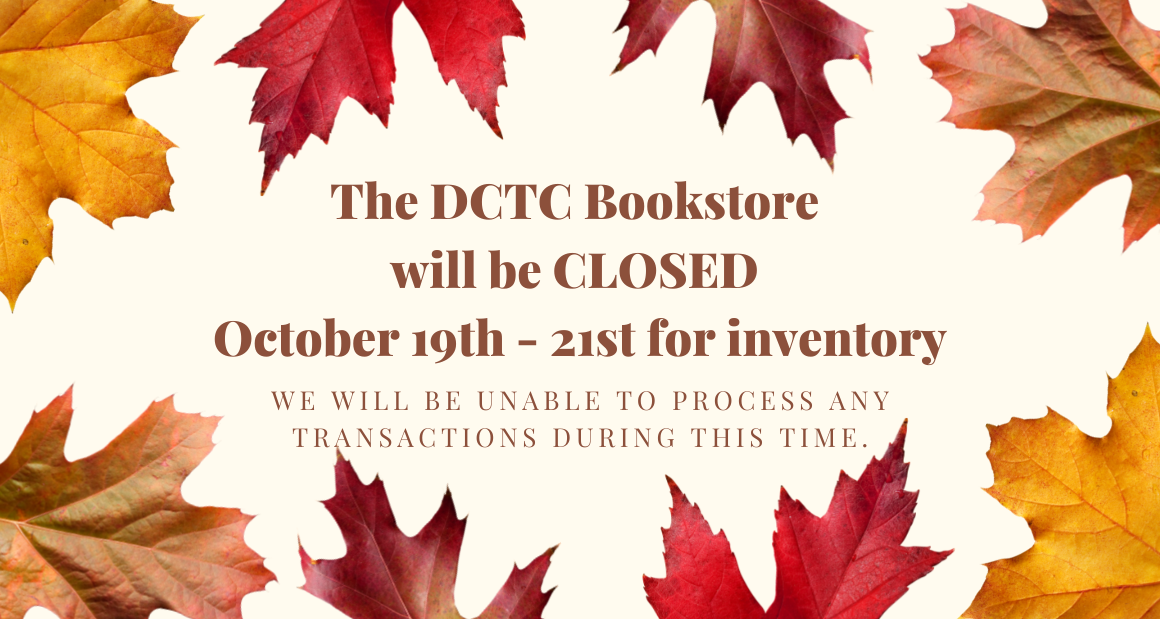 Bookstore Closed October 19 thru 21