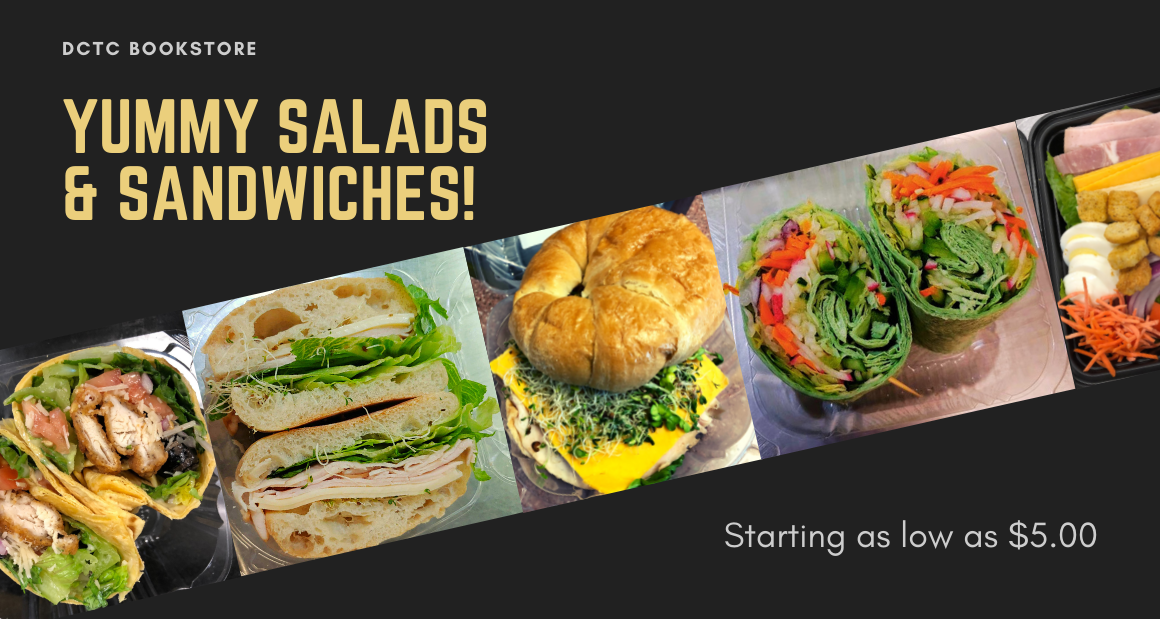 Sandwiches and Salads at the Bookstore